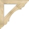 Ekena Millwork Olympic Traditional Rough Sawn Bracket w/ Offset Brace, Douglas Fir, 6"W x 30"D x 30"H BKT0604X30X30OLY01RDF - alternate 3